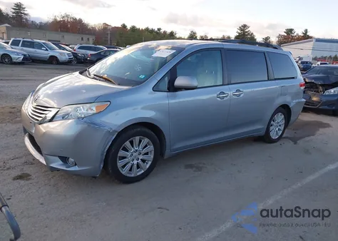 2011 Toyota Sienna Limited from USA, damaged, VIN 5TDDK3DC1BS027662